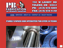 Tablet Screenshot of pbfabrication.com